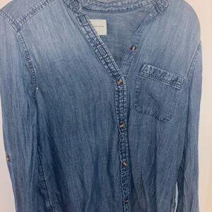 American Eagle Outfitters Blue Button Down Shirt